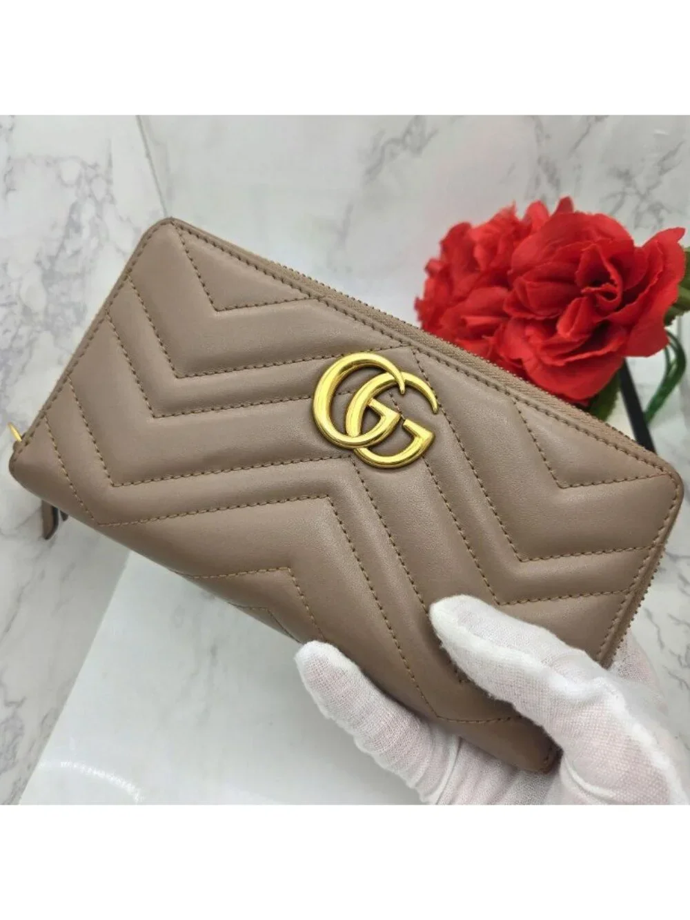 Gucci Wallet GG Marmont Quilted